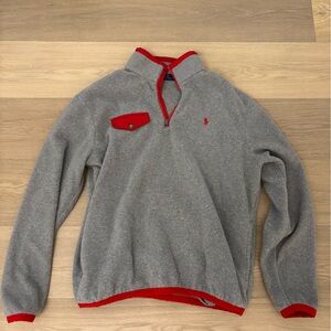 Polo by Ralph Lauren Gray and Red Men's Sweater